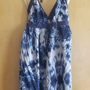 Moda International Blue Tie Dye Maxi Dress